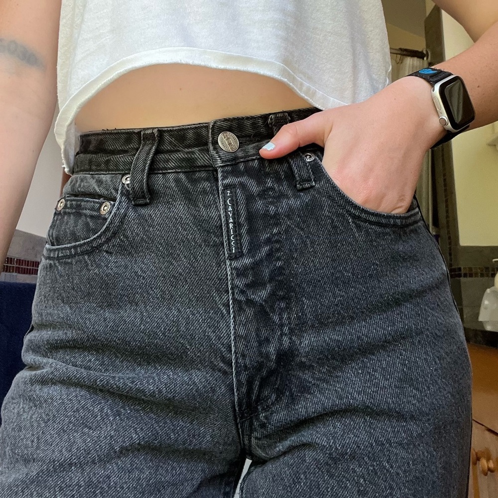 Z. Cavaricci brand vintage black high waisted jeans